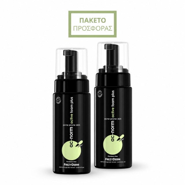 Frezyderm Promo Pack Ac-Norm Active Foam Plus 150ml Με Δώρο Επιπλέον Ποσότητα 80ml