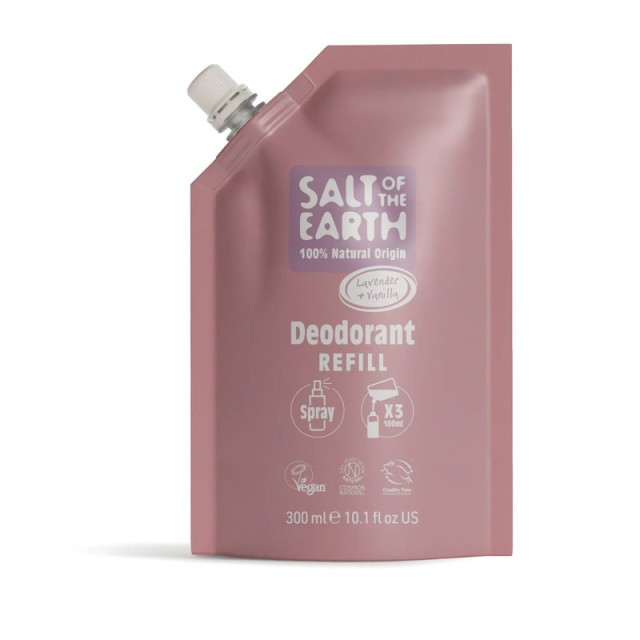 Salt of the Earth Vegan Αποσμητικό Spray Refill Lavender & Vanilla 300ml