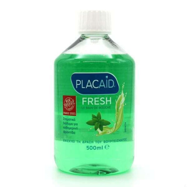 PlacAid Fresh Peppermint Στοματικό Διάλυμα Μέντα 500ml