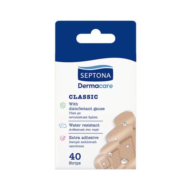 Septona Strips Dermacare Classic 40 τεμ