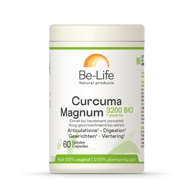 Be-Life Curcuma Magnum 3200 BIO Συμπλήρωμα για την Υγεία των Αρθρώσεων 60 κάψουλες