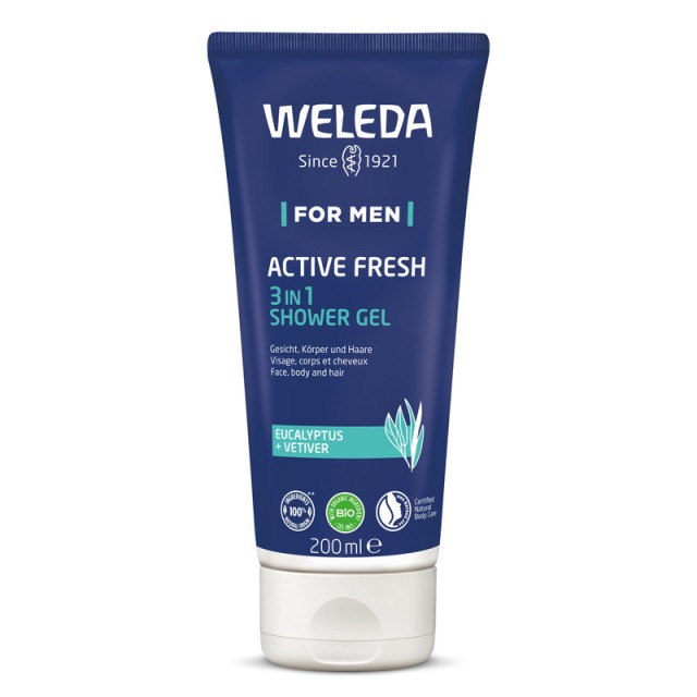Weleda Men Active Fresh 3 in 1 Shower Gel 200ml
