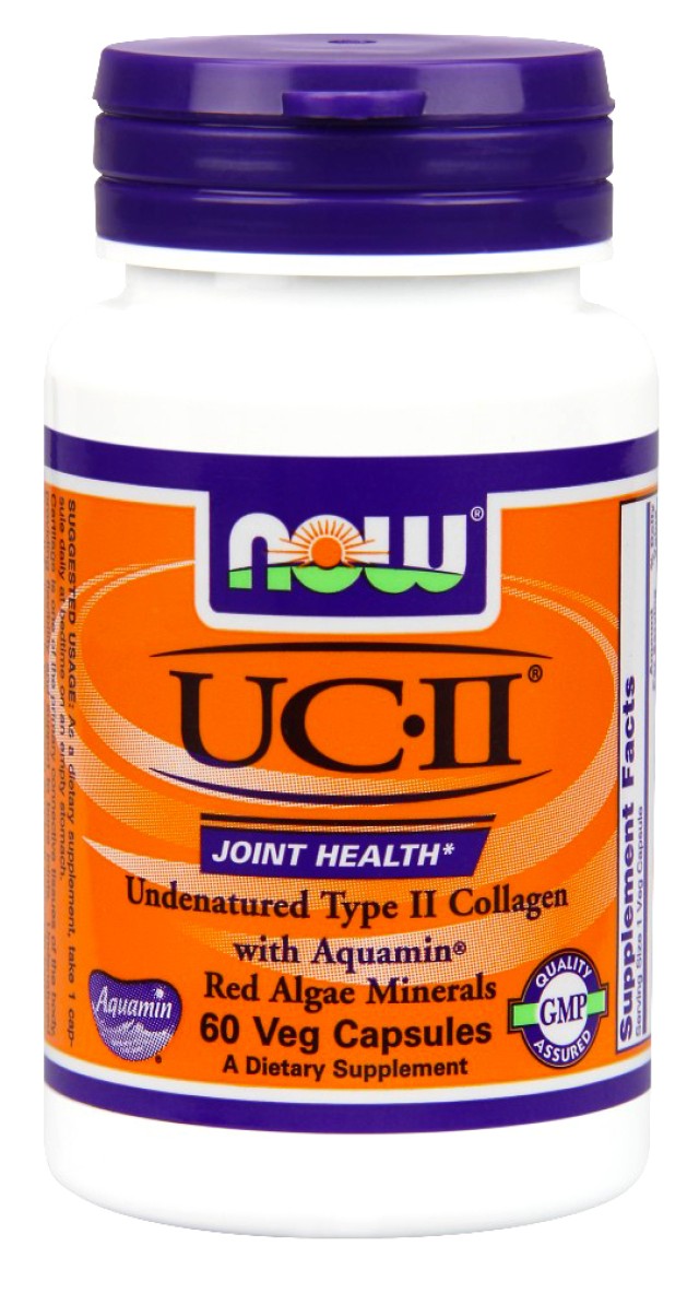 Now UCII 800 mg, (Undernatured Type II Collagen) 60 vcaps 