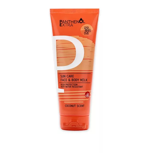 Panthenol Extra Sun Care Face & Body Milk Αντηλιακό Γαλάκτωμα SPF 30 για Πρόσωπο & Σώμα με Άρωμα Καρύδας, 200ml