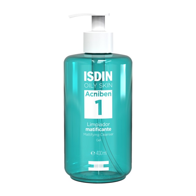 Isdin Acniben Mattifying Cleanser Gel  Καθαρισμού για Λιπαρό και Ακνεϊκό Δέρμα 400ml