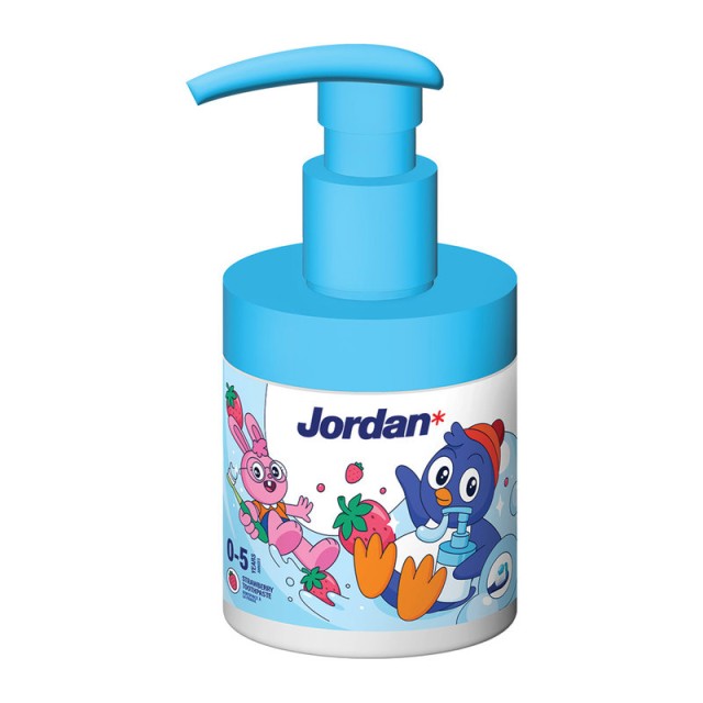 Jordan Παιδική Οδοντόκρεμα με Αντλία για Παιδιά 0-5 Χρονών με Γεύση Φρούτων 500ppm 150ml
