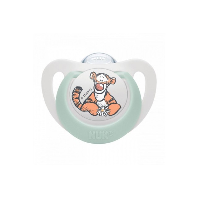 Nuk Disney Star Πιπίλα Σιλικόνης Άσπρος Τίγρης 6-18m , 1 τεμάχιο (10.736.939)