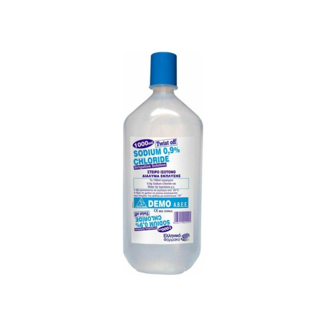 Demo Sodium 0.9% Chloride Στείρο Ισότονο Διάλυμα Έκπλυσης 1000ml