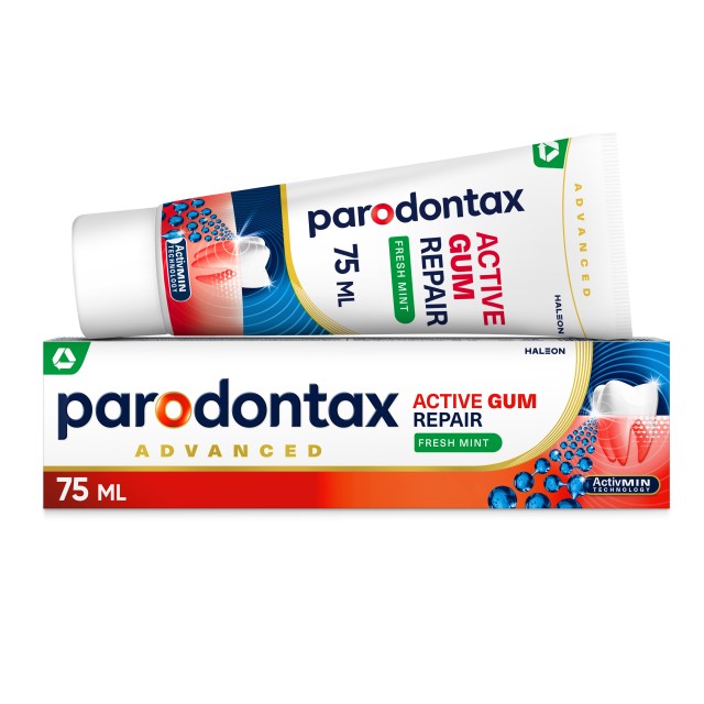 Parodontax Active Gum Repair Fresh Mint Οδοντόκρεμα για την Aποκατάσταση των Ούλων που Aιμορραγούν  75ml