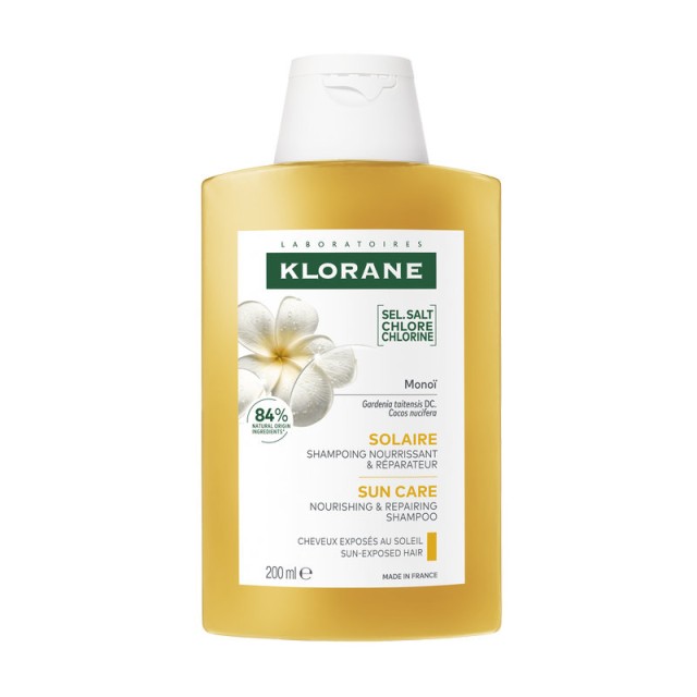 Klorane Polysianes Σαμπουάν Θρέψης και Επανόρθωσης με Βιολογικό Tamanu & Monoi 200ml